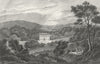 STAFFS. Bellamour House, Oldham. West 1830 antique vintage print picture