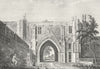 BERKS. Reading Abbey. Grose. 18C 1795 old antique vintage print picture