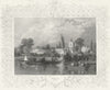 BERKS. Bray, Bucks. Tombleson 1830 old antique vintage print picture