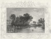 BUCKS. Dorney Church. Tombleson 1830 old antique vintage print picture