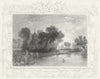 BUCKS. Dorney Church. Tombleson only 1830 old antique vintage print picture