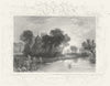 BUCKS. Dorney Church. Tombleson 1830 old antique vintage print picture