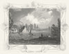 BUCKS. Suspension bridge, Gt Marlow. Tombleson 1830 old antique print picture