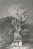 BERKS. Herne's Oak. Windsor Park. Sargent 1854 old antique print picture