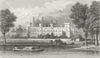 BERKS. Eton College, Berkshire, Thames. DUGDALE c1840 old antique print