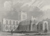 CHESHIRE. Chester Cathedral SE view 1836 old antique vintage print picture