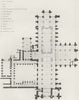 CHESHIRE. Plan Chester Cathedral 1836 old antique vintage print picture