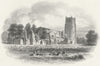 CHESHIRE. St John's Church, Chester. Hughes 1856 old antique print picture