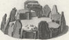 JERSEY. Druids Temple. Druid Temples Elizabeth 1783 old antique print picture