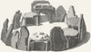 JERSEY. Druids Temple. Channel Isles. Druid remains 1795 old antique print