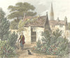 BUCKS. Cowpers summer house Olney. DUGDALE 1835 old antique print picture