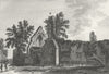 BUCKS. Burnham Abbey. Grose. 18C 1795 old antique vintage print picture