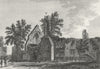 BUCKS. Burnham Abbey. Grose. Abbeys 1783 old antique vintage print picture