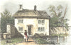 SOMT. Birthplace John Locks, Wrington. Locke 1835 old antique print picture