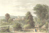 SOMT. Wells Cathedral Rd to Bath. North Transept 1836 old antique print