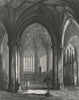 SOMT. Wells Cathedral lady Chapel 1836 old antique vintage print picture