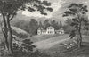 SHROPS. Leasowes, south Attwood. SW cows 1830 old antique print picture
