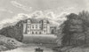 SHROPS. Sundorne Castle. West in Boat Sheep 1830 old antique print picture