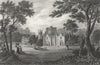 SHROPS. Stanley Hall, Tyrwhitt Jones. West 1830 old antique print picture