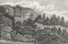 SHROPS. Lodge Ludlow Salwey. West 1830 old antique vintage print picture