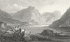 CAERNARFONSHIRE. Llyn Ogwen. Wales Caernarfonshire.  c1831 old antique print