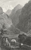CAERNARFONSHIRE. Pont Aberglaslyn. Bridge & pass c1831 old antique print