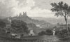 WALES. Penrhyn Castle, Caernarfonshire. Gastineau 1831 old antique print