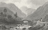 WALES. View Aber, Caernarfonshire. Gastineau 1831 old antique print picture