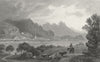 WALES. Tremadoc, Caernarfonshire. Gastineau 1831 old antique print picture