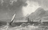 WALES. Penmaen Mawr, Caernarfonshire. Gastineau 1831 old antique print picture