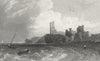 CARDIGANSHIRE. Remains Aberystwyth Castle. Cardigan c1831 old antique print
