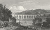 DENBIGHSHIRE. Chirk Aqueduct. Denbigh. Gastineau Inn c1831 old antique print