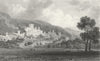 DENBIGHSHIRE. Gwrych, Abergele, Hesketh. Denbigh. cows c1831 old antique print