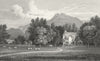 DENBIGHSHIRE. Plas Newydd, Llangollen. Denbigh. house c1831 old antique print