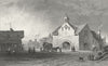 DENBIGHSHIRE. Town Hall, Ruthin. Denbigh. Gastineau c1831 old antique print