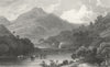 DENBIGHSHIRE. Vale of Llangollen. Llangollen Vale c1831 old antique print