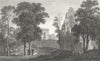DENBIGHSHIRE. Valle-Crucis Abbey. Denbigh. Ruins c1831 old antique print