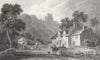WALES. Caergwrle, Flintshire. Gastineau 1831 old antique vintage print picture