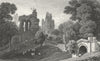WALES. Hawarden Castle, Flintshire. Gastineau 1831 old antique print picture