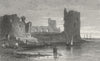 WALES. Flint Castle. Gastineau 1831 old antique vintage print picture