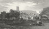 WALES. Mold, Flintshire. Gastineau 1831 antique vintage print picture