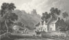 WALES. Caergwrle, Flintshire. Gastineau 1831 old antique vintage print picture