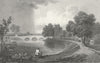 WALES. Bangor Iscoed, Flintshire. Gastineau 1831 old antique print picture