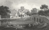WALES. St Asaph, Flintshire. Gastineau 1831 old antique vintage print picture