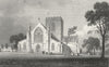 WALES. St Asaph Cathedral, Flintshire. Gastineau 1831 old antique print