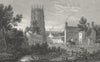WALES. Northop, Flintshire. Gastineau 1831 old antique vintage print picture