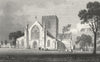 WALES. St Asaph Cathedral, Flintshire. Gastineau 1831 old antique print