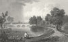 WALES. Bangor Iscoed, Flintshire. Gastineau 1831 old antique print picture