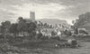 WALES. Mold, Flintshire. Gastineau 1831 antique vintage print picture