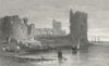 WALES. Flint Castle. Gastineau 1831 old antique vintage print picture